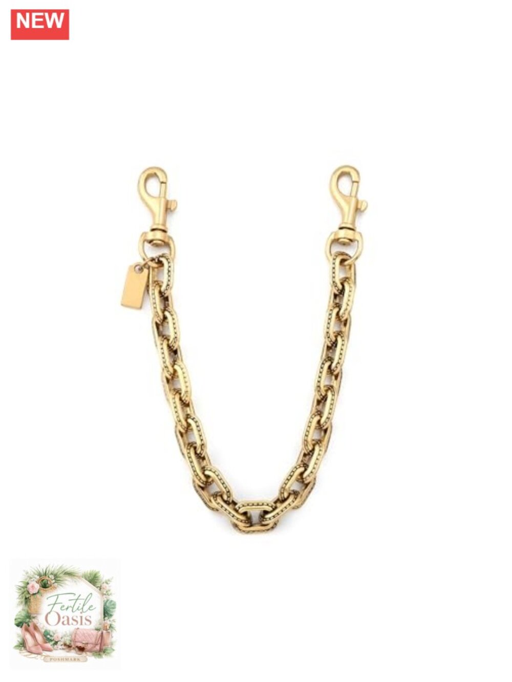 Vintage Handbag Extension Chain Keychain - Double Lobster Clasp Shoulder Strap